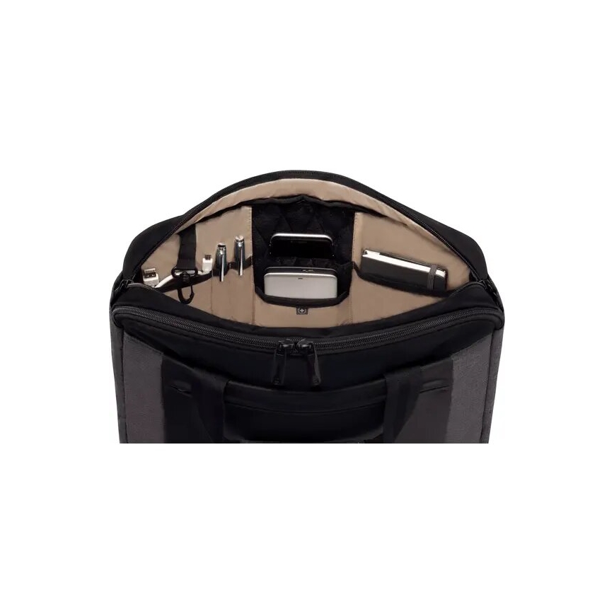 Wenger- Torba za prenosni računalnik 9 l 16" z žepom za tablico 10" Underground črna/siva