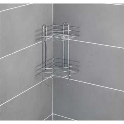 WENKO 15498100 - Kotna polica EXCLUSIVE 23x30,5 cm sijajni krom