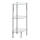 WENKO 15850100 - Polica YAGO 30x74 cm nerjaveče jeklo/srebrna/prozorna