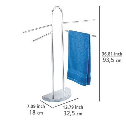 WENKO 16610100 - Stojalo za brisače COSENZA 33x93,5 cm sijajni krom
