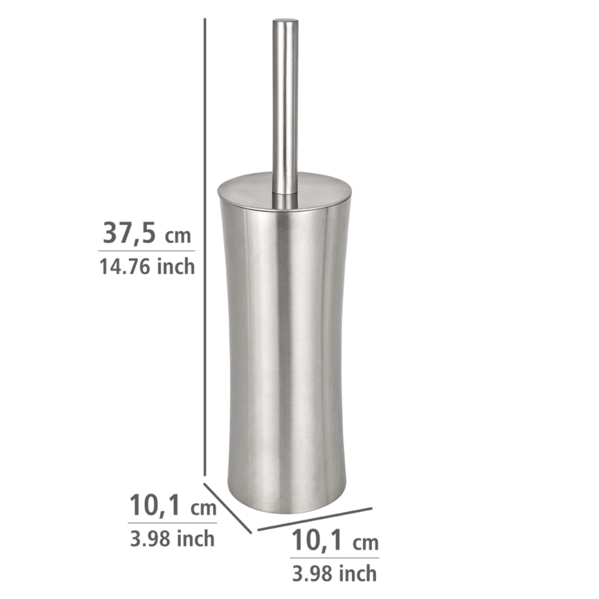 WENKO 16742100 - WC ščetka PIENO 10x37,5 cm nerjaveče jeklo/saten