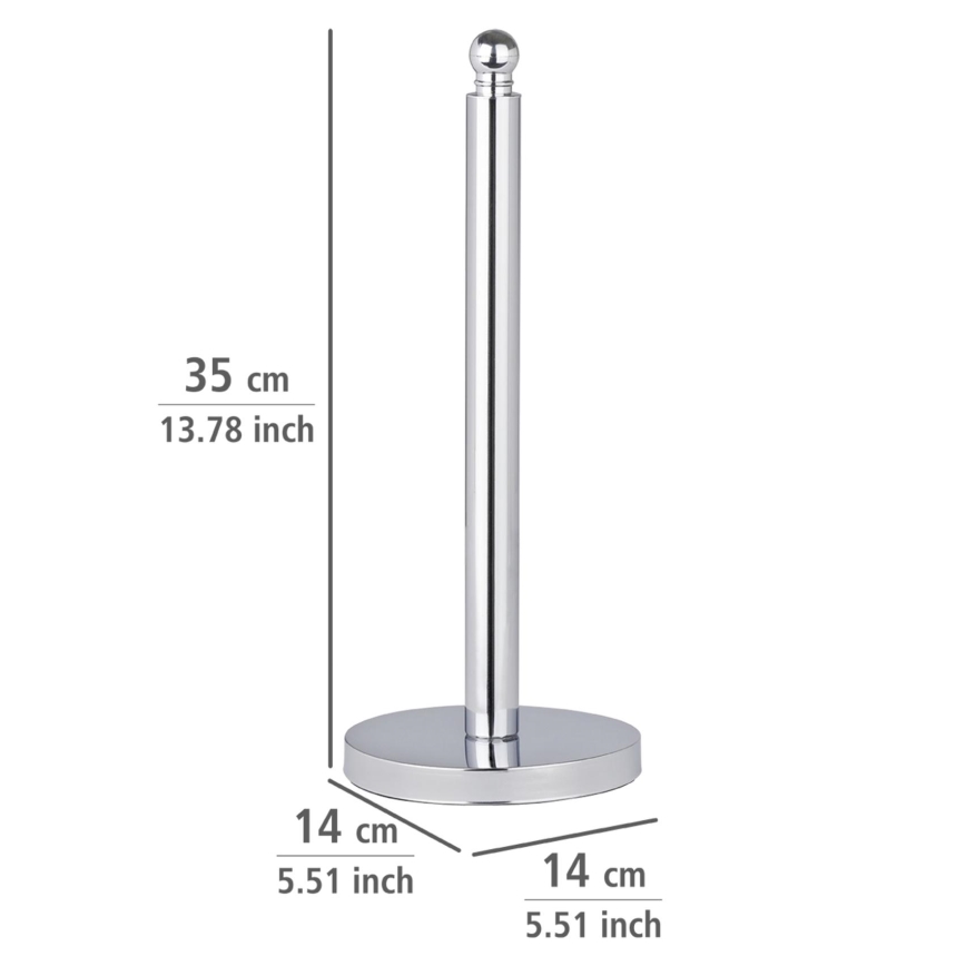 WENKO 16878100 - Držalo za toaletni papir VITERBO 14x35 cm srebrno