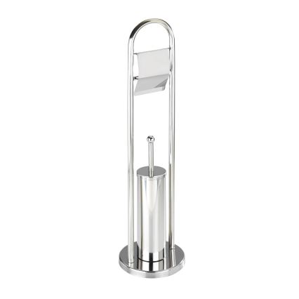 WENKO 16993100 - komplet za WC VASTO 22x81 cm iz nerjavečega jekla, srebrne barve