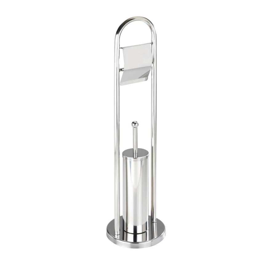 WENKO 16993100 - komplet za WC VASTO 22x81 cm iz nerjavečega jekla, srebrne barve