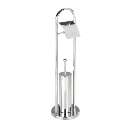WENKO 16993100 - komplet za WC VASTO 22x81 cm iz nerjavečega jekla, srebrne barve