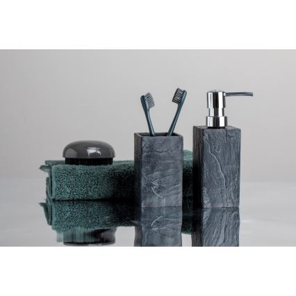 WENKO 17920100 - Kozarček SLATE ROCK 6,4x10,5 cm, antracit
