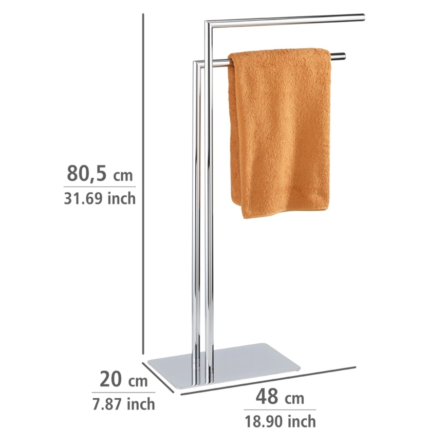 WENKO 18563100 - Stojalo za brisače RECCO 48x80,5 cm sijajni krom