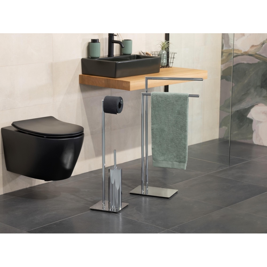 WENKO 18563100 - Stojalo za brisače RECCO 48x80,5 cm sijajni krom
