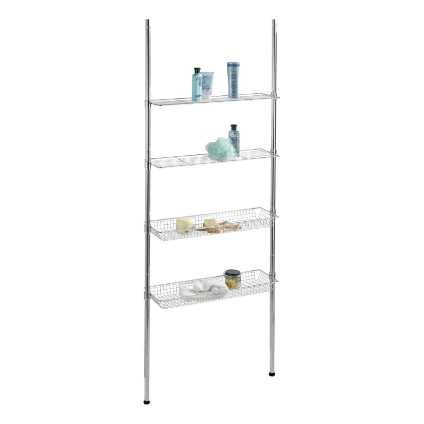 WENKO 18597100-Regal 71x285 cm sijajni krom