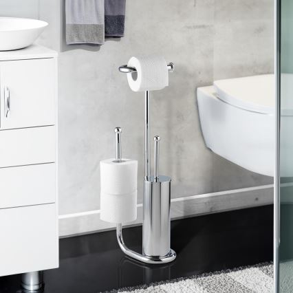 WENKO 18730100 - WC ščetka UNIVERSALO 20x62,5 cm sijajni krom