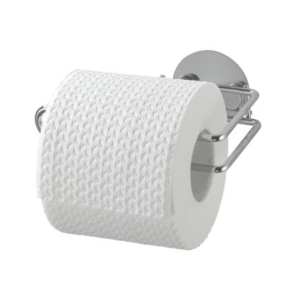 WENKO 18774100 - Držalo za toaletni papir TURBO-LOC, okroglo, jeklo, 14x9 cm, kromirano
