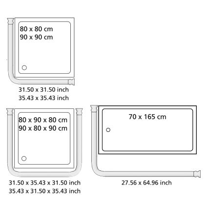 WENKO 19216100 - Nosilec palice UNIVERSAL 2,5x2,5 cm, bel