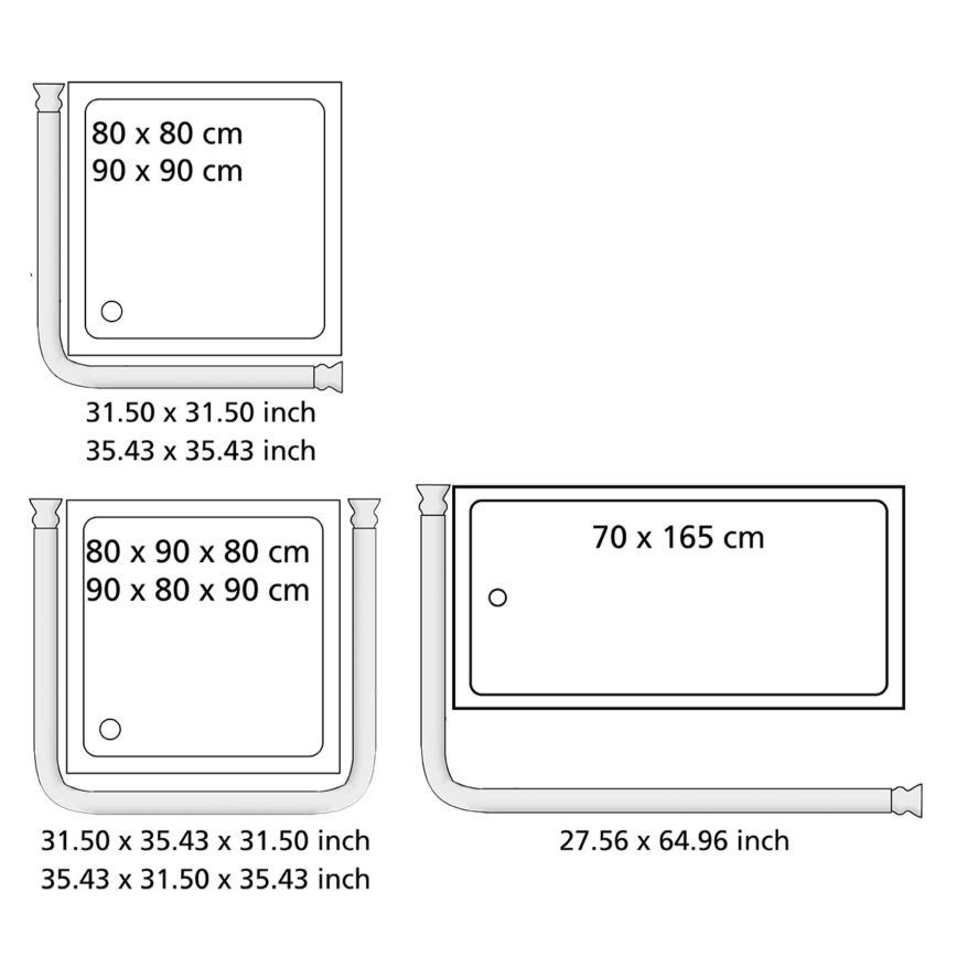 WENKO 19216100 - Nosilec palice UNIVERSAL 2,5x2,5 cm, bel