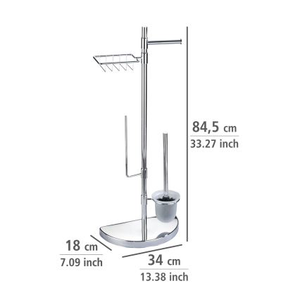 WENKO 196022500 - Toaletni center SPACE MARVEL 34x84,5 cm srebrna/saten