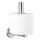WENKO 19613100 - Nosilec toaletnega papirja BOSIO MATT 8x18 cm nerjaveče jeklo/srebrna