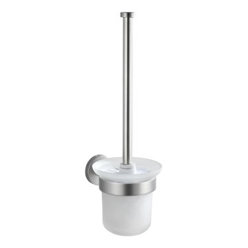WENKO 19614100 - WC ščetka BOSIO MATT 10x14 cm iz nerjavečega jekla/srebrna/saten