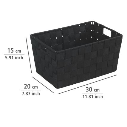WENKO 19878100 - Koš ADRIA 30x20 cm črna