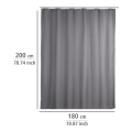 WENKO 20044100 - Zavesa za tuš 180x200 cm siva