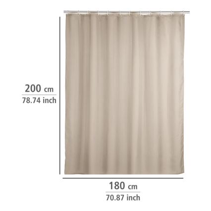 WENKO 20045100 - Zavesa za prho 180x200 cm bež