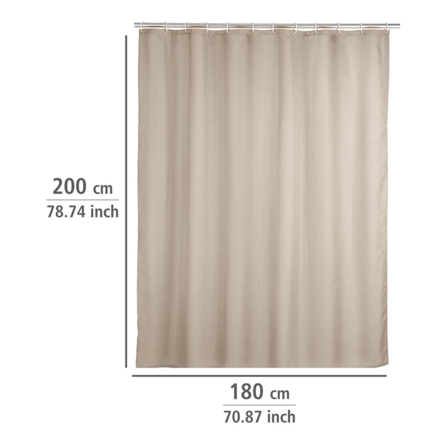 WENKO 20045100 - Zavesa za prho 180x200 cm bež