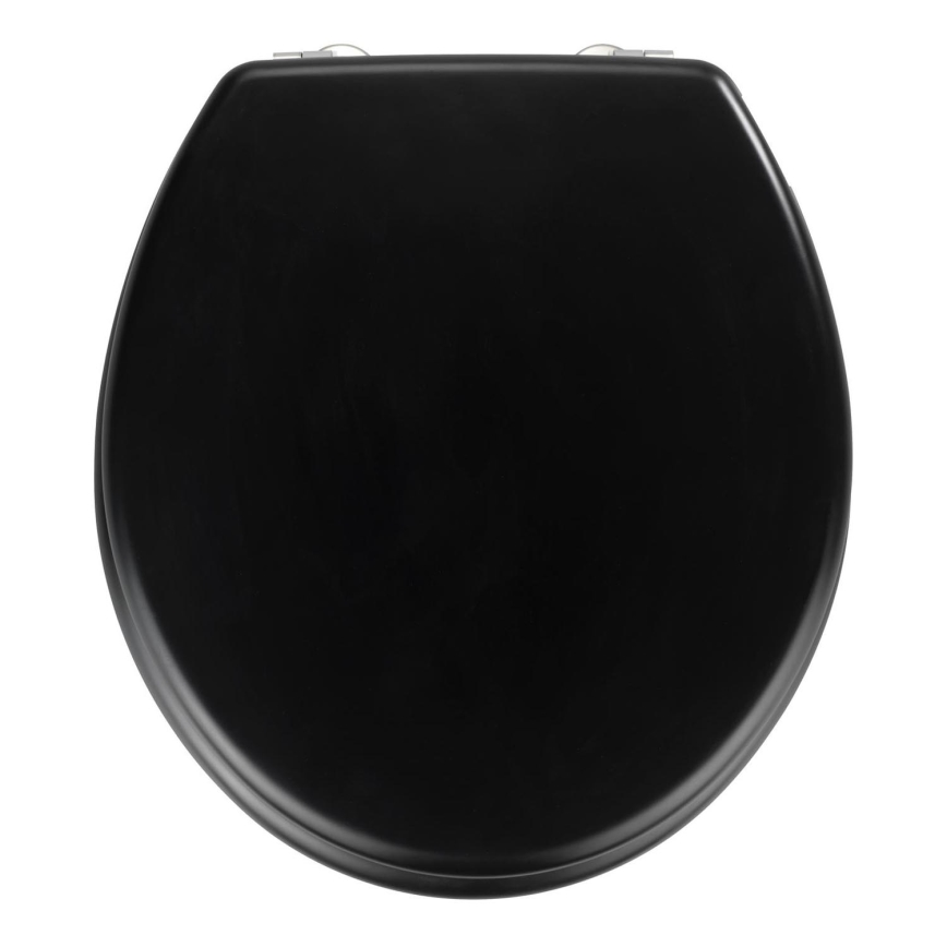 WENKO 20077100-WC sedež PRIMA 37x41 cm črna/srebrna