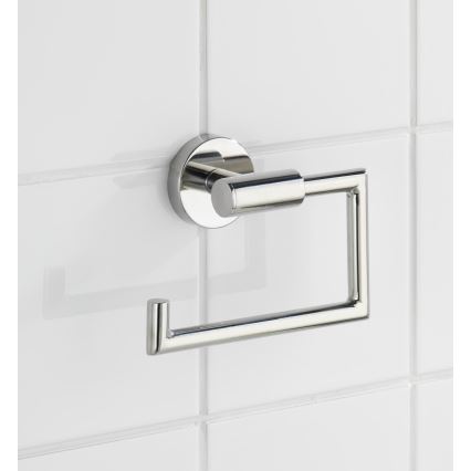 WENKO 20216100 - Nosilec toaletnega papirja BOSIO SHINE 15x10,5 cm nerjaveče jeklo/srebrna