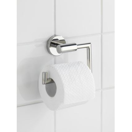 WENKO 20216100 - Nosilec toaletnega papirja BOSIO SHINE 15x10,5 cm nerjaveče jeklo/srebrna