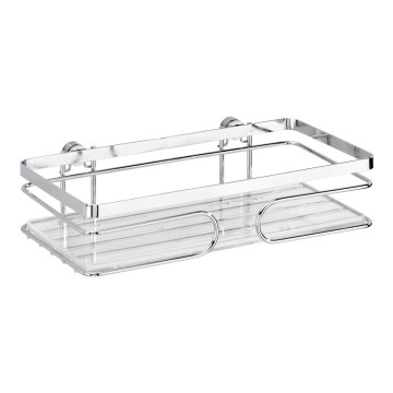 WENKO 20409100-Polica PREMIUM iz nerjavečega jekla 24x13,5 cm nerjaveča/srebrna