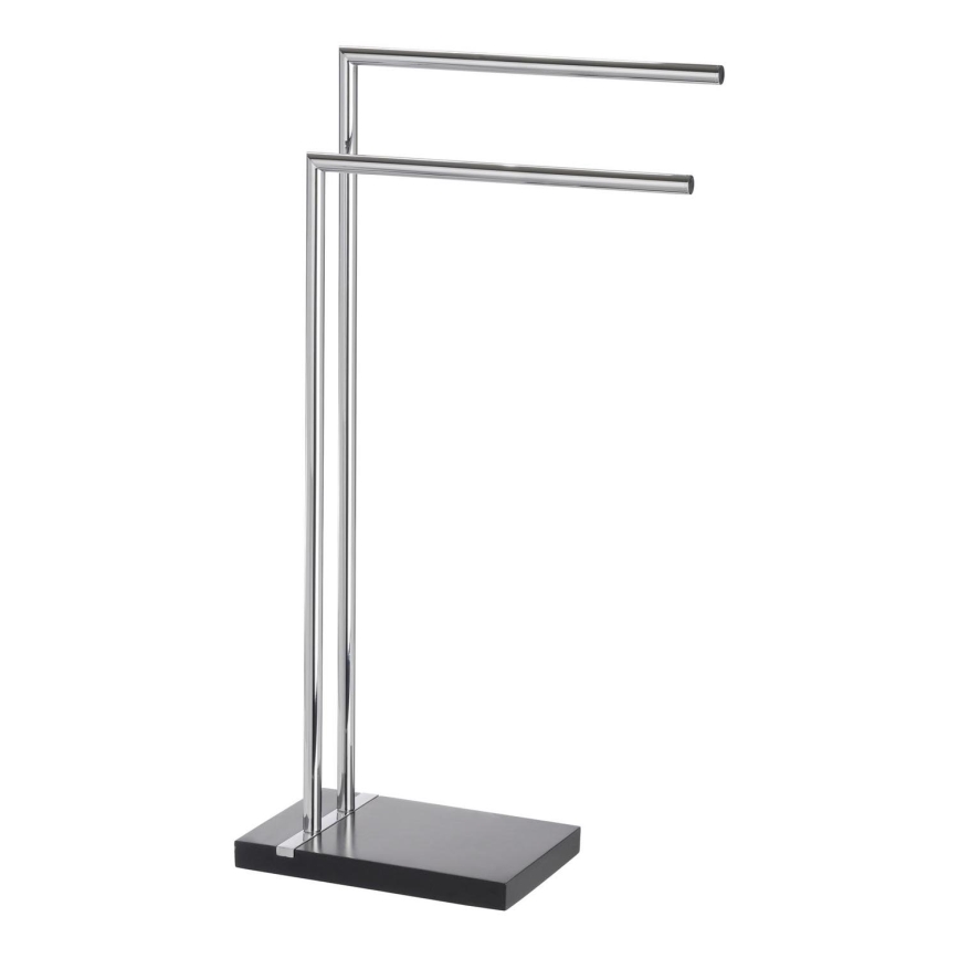 WENKO 20461100 - Stojalo za brisače NOBLE 45,5x82 cm krom/črna