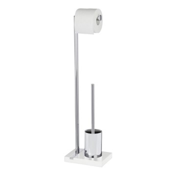 WENKO 20486100 - WC krtača NOBLE 20x74 cm krom/bela