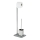 WENKO 20604100 - WC krtača GRANIT 23x73,5 cm nerjaveče jeklo/satinirano/siva