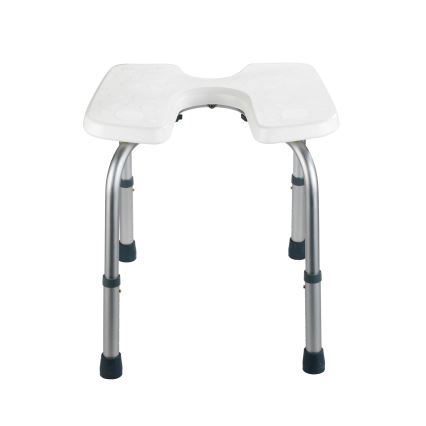 WENKO 206051100-Stolček SECURA 46x53,5 cm bel/srebrn