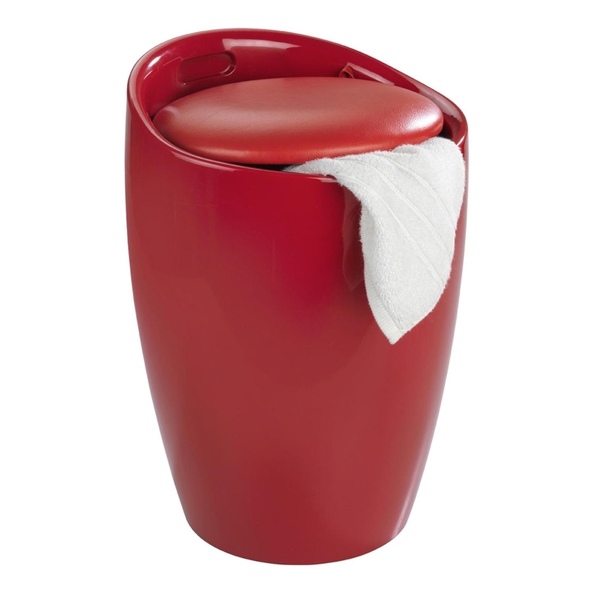 WENKO 20624100 - Stolček CANDY 36x50,5 cm rdeča/črna