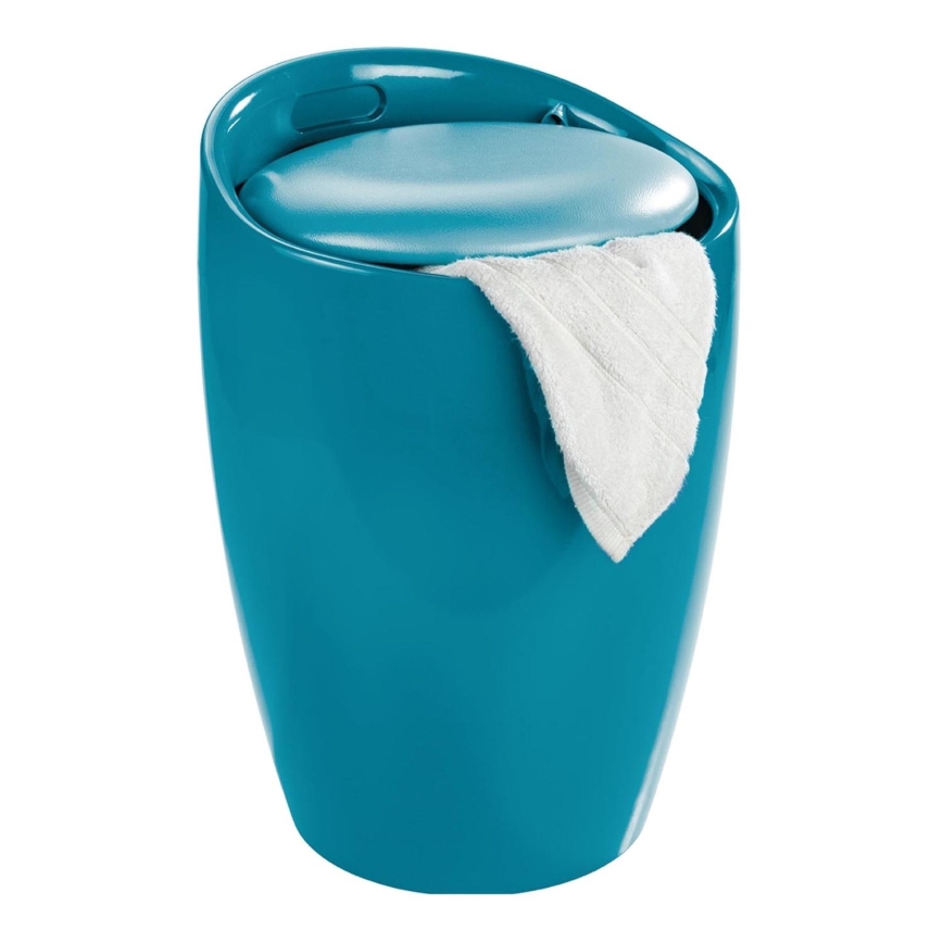 WENKO 20625100 - Stolček CANDY 36x50,5 cm turkizni/črni