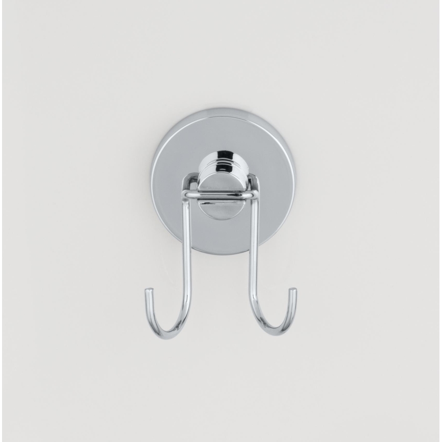 WENKO 20877100-Strgalo VACUUM-LOC RUND STAH 24,5x25 cm nerjaveče/sijaj. krom/srebrna