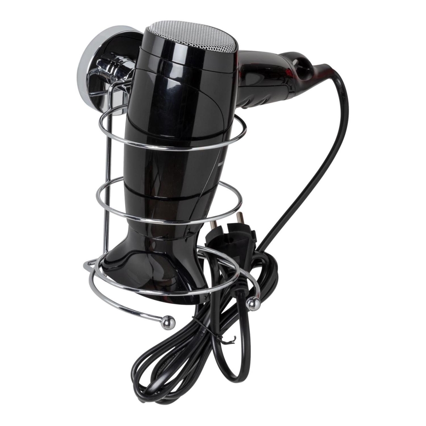 WENKO 20896100-Držalo za sušilec za lase VACUUM-LOC MILAZZO 12x17 cm sijajni krom