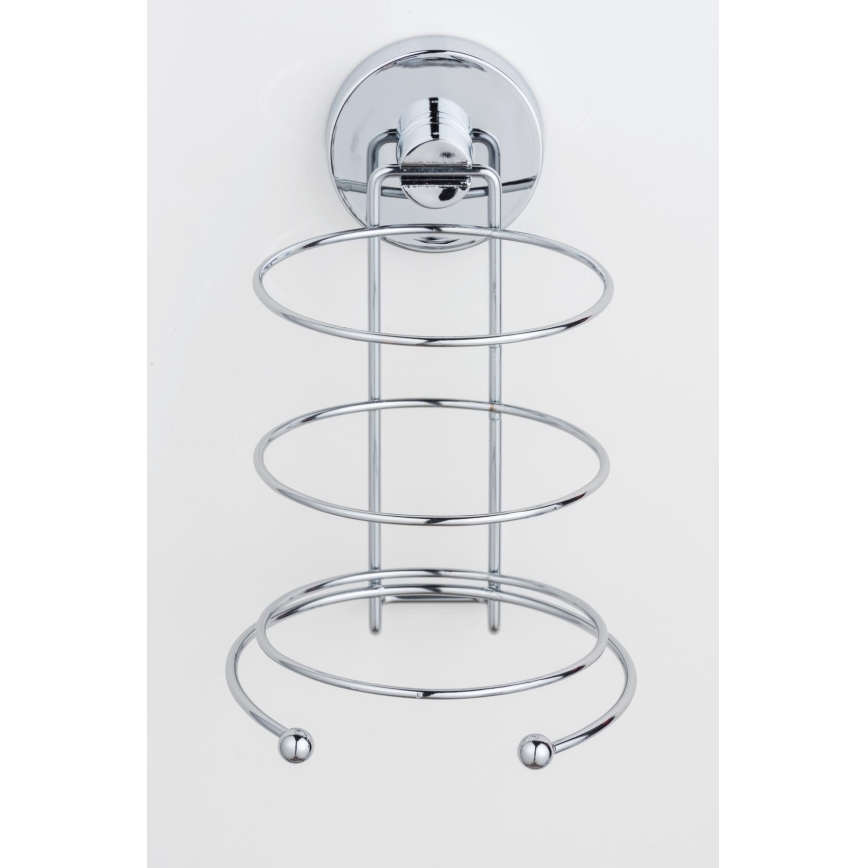 WENKO 20896100-Držalo za sušilec za lase VACUUM-LOC MILAZZO 12x17 cm sijajni krom
