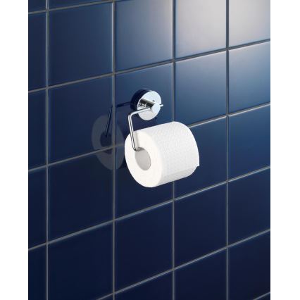 WENKO 20899100-Nosilec toaletnega papirja VACUUM-LOC MILAZZO 13x10,5 cm sijajni krom