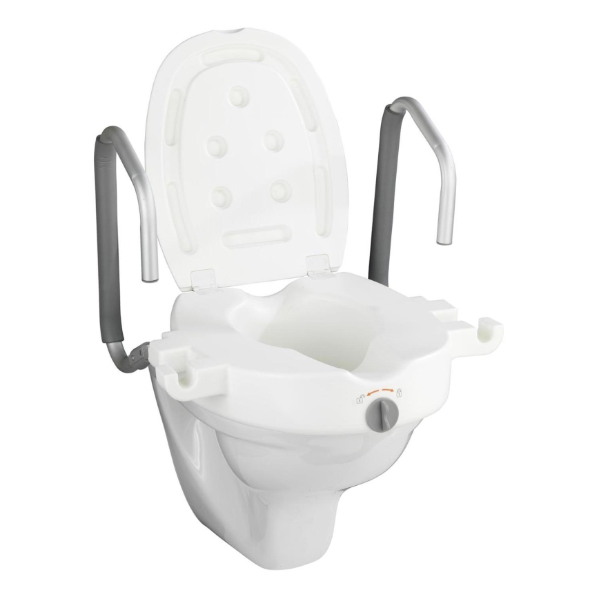 WENKO 20924100-WC sedež SECURA 55x47,5 cm bela/srebrna