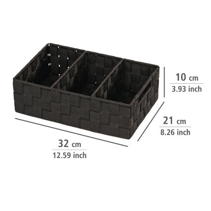 WENKO 20978100 - Organizator ADRIA 32x21 cm črna