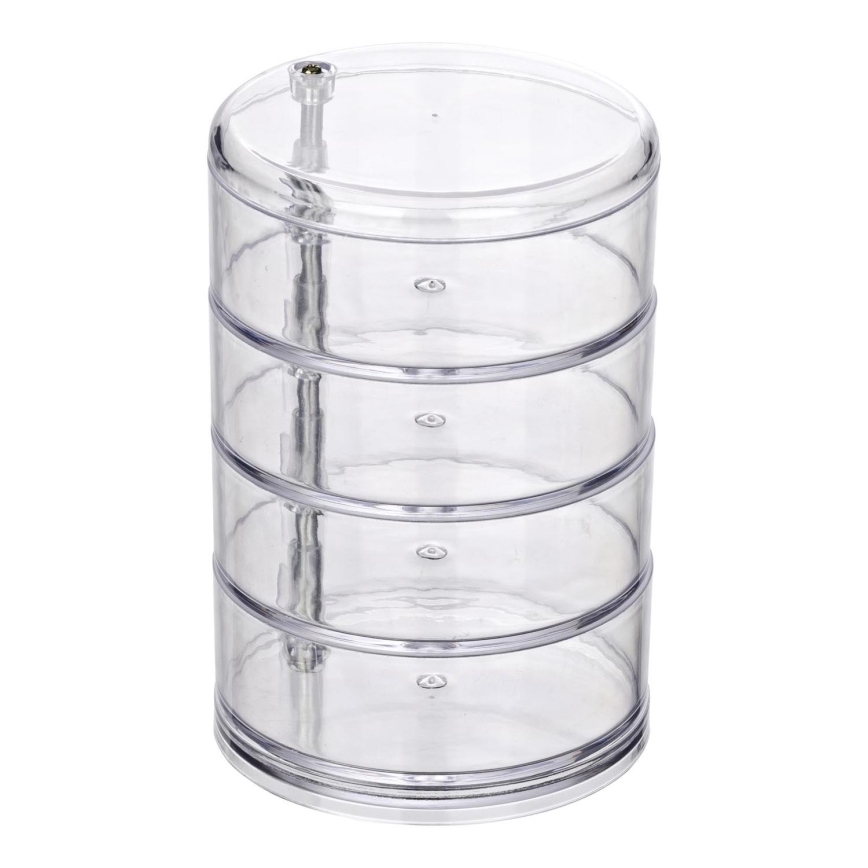 WENKO 20990100 - Organizator TOWER 11,5x17,5 cm prozoren