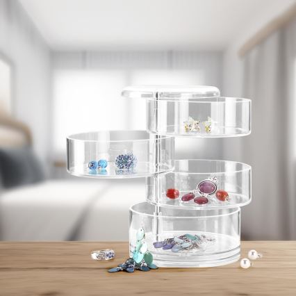 WENKO 20990100 - Organizator TOWER 11,5x17,5 cm prozoren