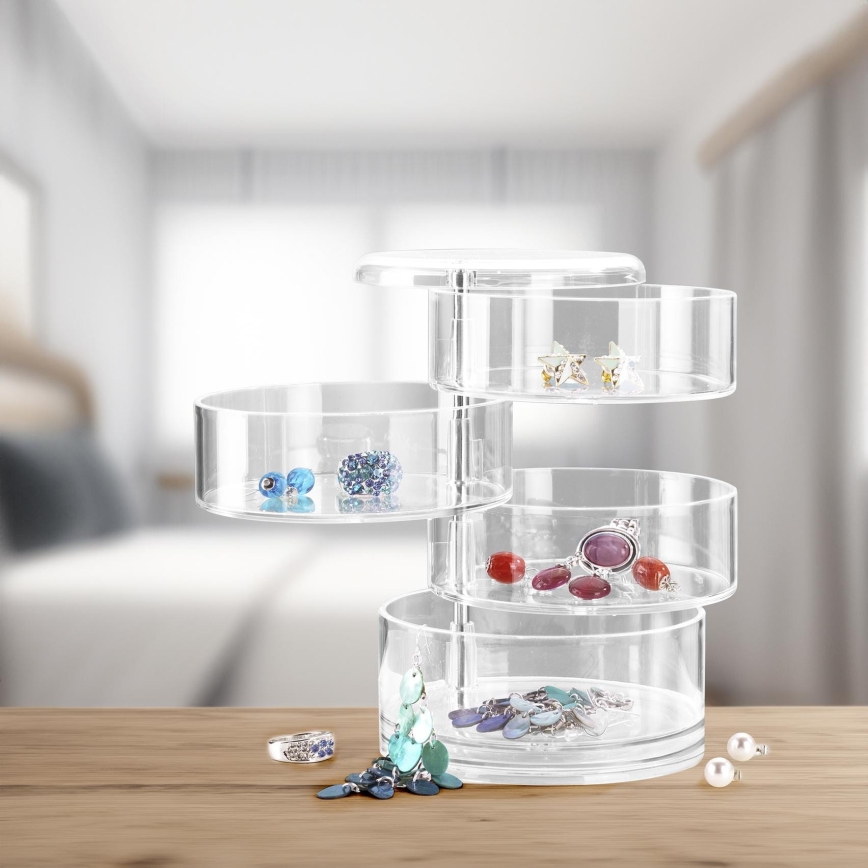 WENKO 20990100 - Organizator TOWER 11,5x17,5 cm prozoren