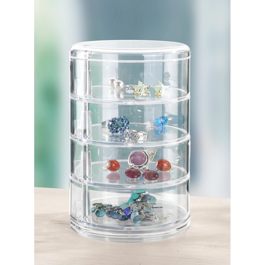 WENKO 20990100 - Organizator TOWER 11,5x17,5 cm prozoren