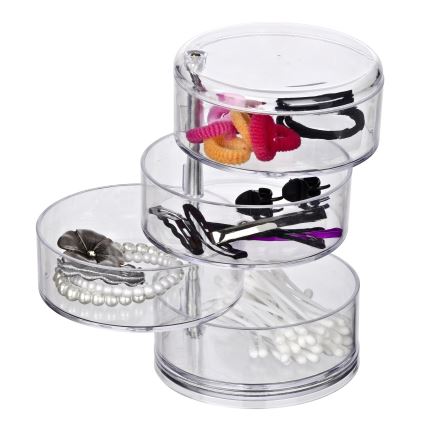 WENKO 20990100 - Organizator TOWER 11,5x17,5 cm prozoren