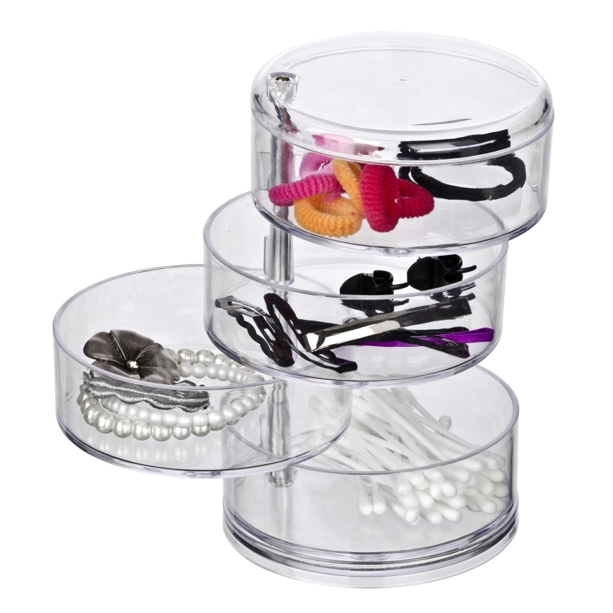 WENKO 20990100 - Organizator TOWER 11,5x17,5 cm prozoren