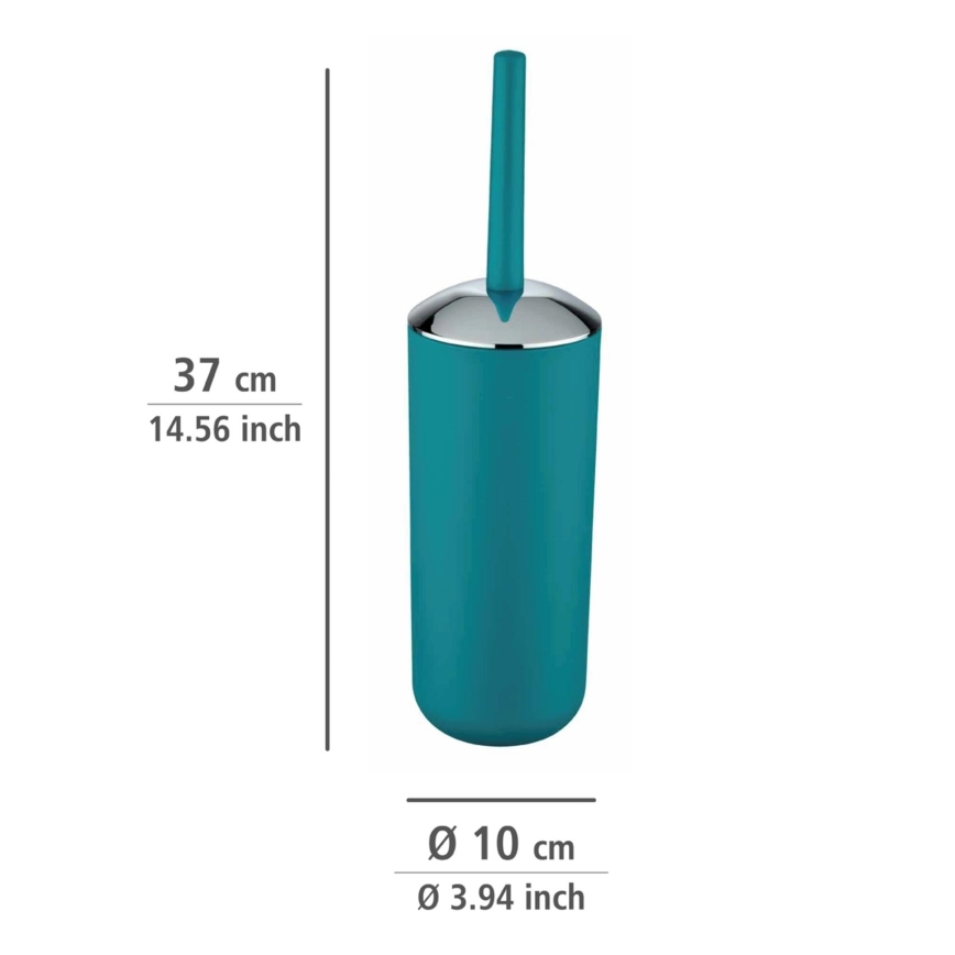 WENKO 21225100 - WC krtača BRASIL 10x37 cm turkizna/sijajni krom