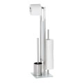 WENKO 21564100 - WC ščetka RIVALTA 18x70 cm iz nerjavečega jekla/srebrna/bela/črna