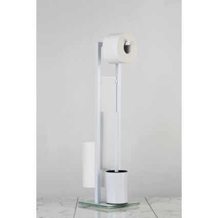 WENKO 21565100 - WC ščetka RIVALTA 18x70 cm bela/črna