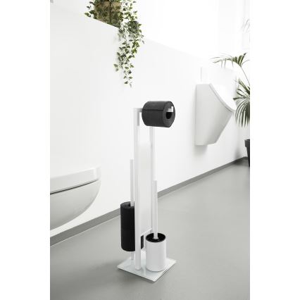 WENKO 21565100 - WC ščetka RIVALTA 18x70 cm bela/črna
